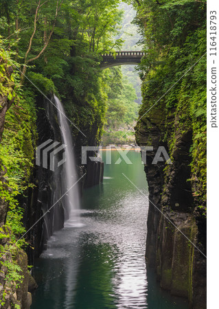 Takachiho Gorge Manai Falls Famous Waterfall Takachiho Gorge Manai Falls Famous Waterfall 116418793