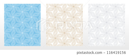 Set of abstract geometric patterns. Seamless vector backgrounds. Colored ornaments Graphic modern patterns Simple lattice graphic design 116419156