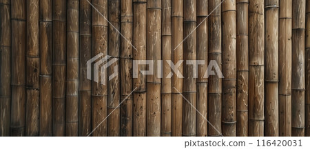 Aged bamboo wall texture 116420031