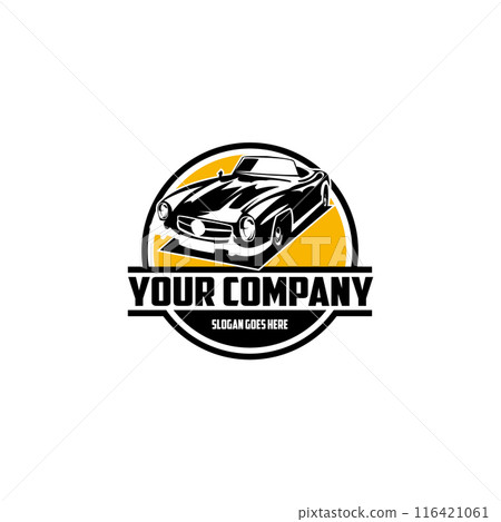 1977 Pontiac silhouette. isolated white background view from side. Best for logos, badges, emblems, icons, sticker designs, car industry. available in eps 10. 116421061