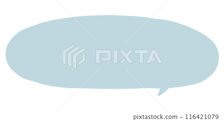 A simple speech bubble in a dull color A simple speech bubble in a dull color 116421079