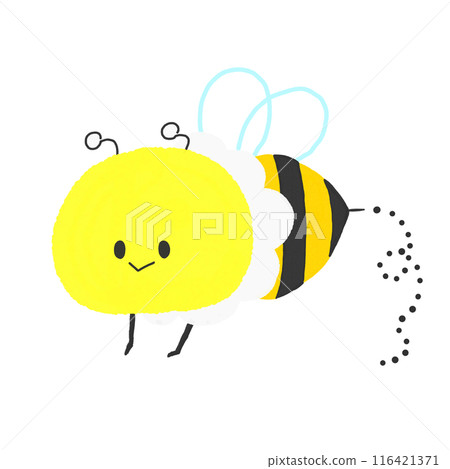 Flying bee illustration 116421371