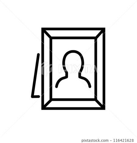 Table photo frame picture icon 116421628