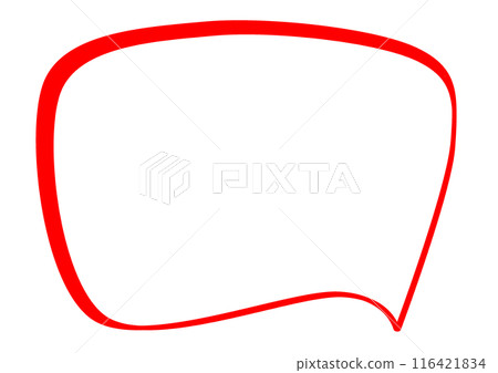Speech balloon red Speech balloon red 116421834