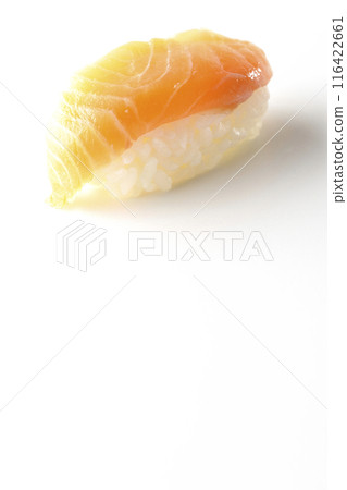 白色背景下拍攝的一把鮭魚 116422661