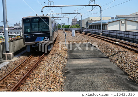 Aonami Line train heading towards Nagoya Aonami Line train heading towards Nagoya 116423330