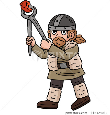 Viking Working the Forge Cartoon Colored Clipart Viking Working the Forge Cartoon Colored Clipart 116424012