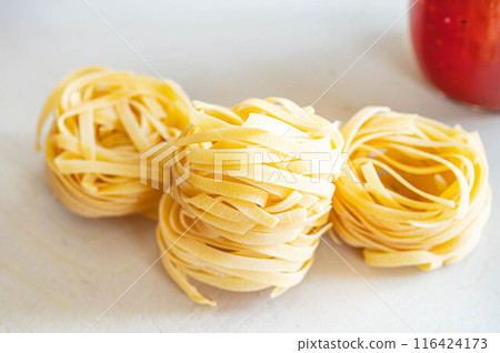 Dried noodles - Fettuccine Dried noodles - Fettuccine 116424173