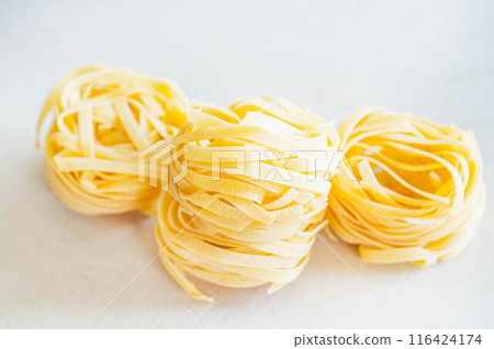 Dried noodles - Fettuccine Dried noodles - Fettuccine 116424174