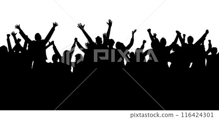 vector, people, silhouette 116424301