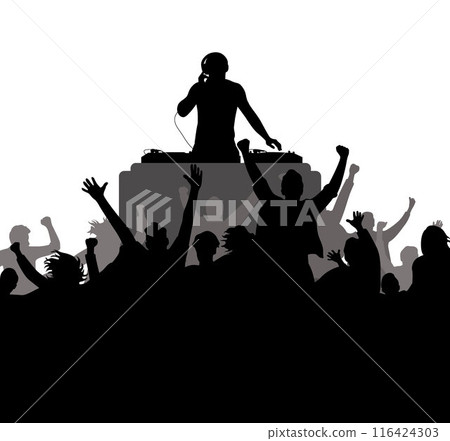vector, people, silhouette 116424303