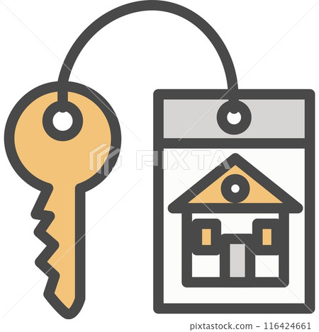 Key from real estate vector icon 116424661