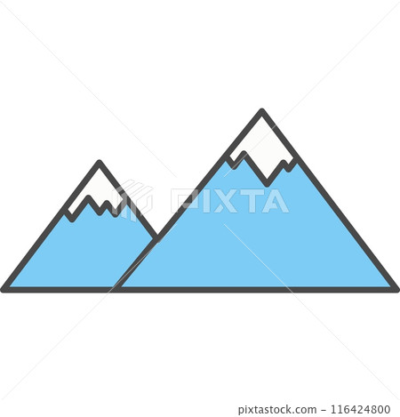 Mountains range vector icon isolated Mountains range vector icon isolated 116424800