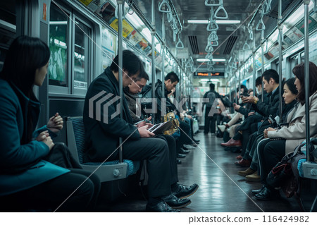 people, subway, metro 116424982