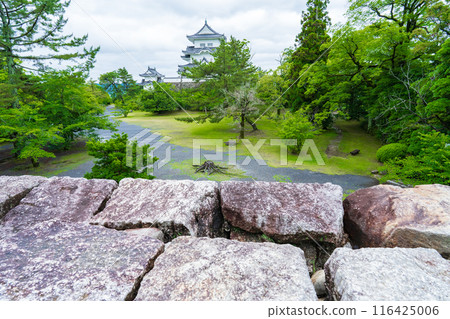 三重縣，雨季後的伊賀上野城 116425006