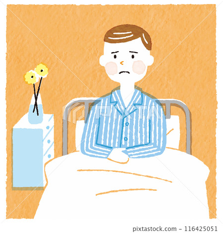 Male patient in hospital 116425051