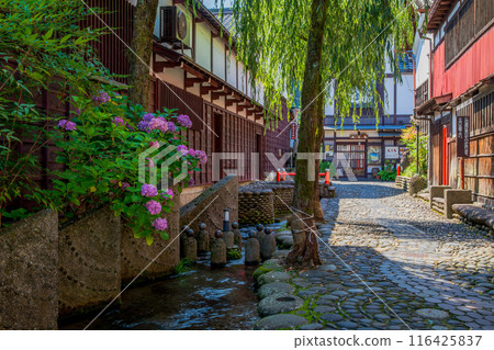 岐阜縣上八幡街景、谷中水胡同 116425837