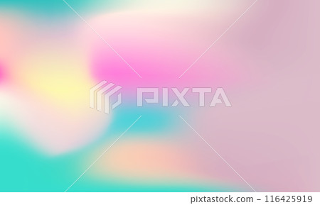 Color gradient background. Abstract pink, blue and yellow gradation vector texture. Pastel color blur abstract background 116425919