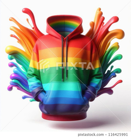 High-quality floating blank hoodies in various colors, perfect for mockups, presentations, and marketing materials 116425991