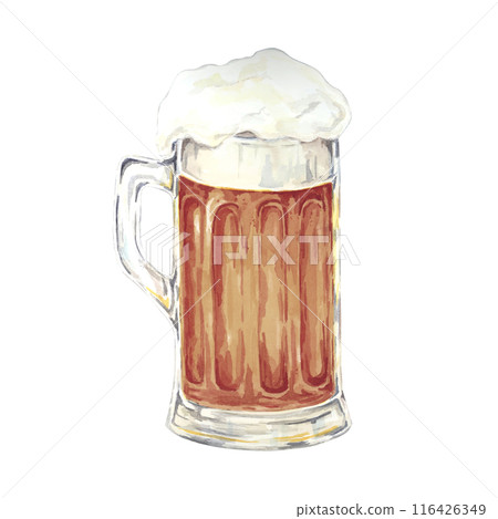 Beer mug with foam head clipart. Watercolor illustration of Oktoberfest dark beer drink. Pint of craft beverage for Brewery, bar design illustration for menu, flyer, marketing materials, homebrewing Beer mug with foam head clipart. Watercolor illustration of Oktoberfest dark beer drink. Pint of craft beverage for Brewery, bar design illustration for menu, flyer, marketing materials, homebrewing 116426349