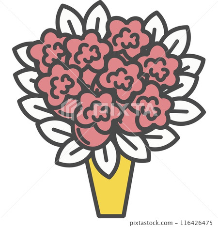 Wedding bouquet vector icon isolated 116426475