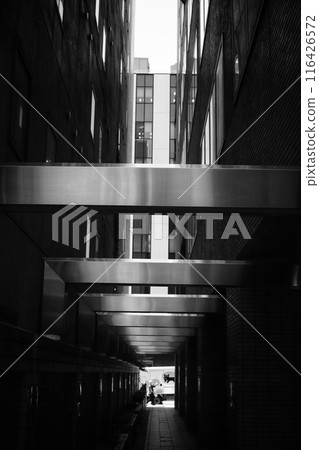 Between buildings Between buildings 116426572