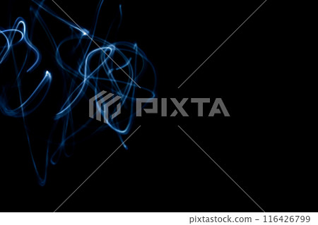 Blue color light trail (background material) Blue color light trail (background material) 116426799