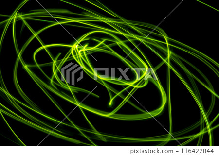Green color light trail (background material) 116427044