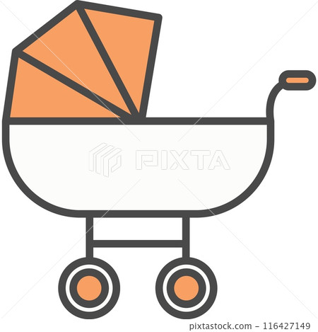 Stroller for newborns vector icon 116427149