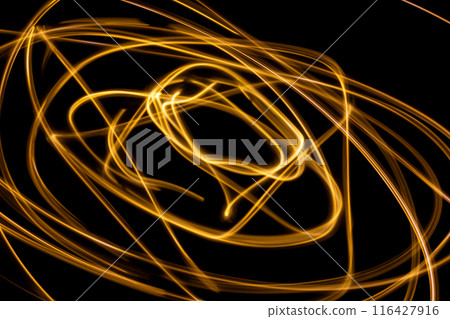 橙色光跡（背景材料） 116427916