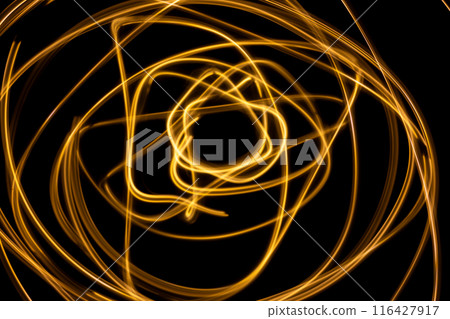 橙色光跡（背景材料） 116427917