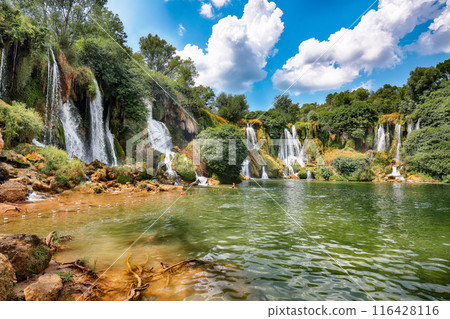 Kravice waterfalls in the National Park of Bosnia and Herzegovina. Kravice waterfalls in the National Park of Bosnia and Herzegovina. 116428116