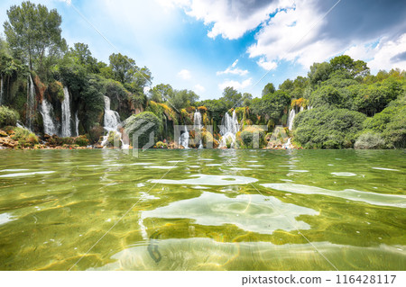 Kravice waterfalls in the National Park of Bosnia and Herzegovina. 116428117