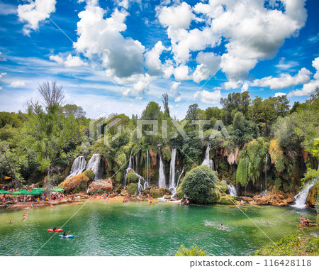 Kravice waterfalls in the National Park of Bosnia and Herzegovina. Kravice waterfalls in the National Park of Bosnia and Herzegovina. 116428118