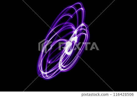 Purple color light trail image (background material) 116428506