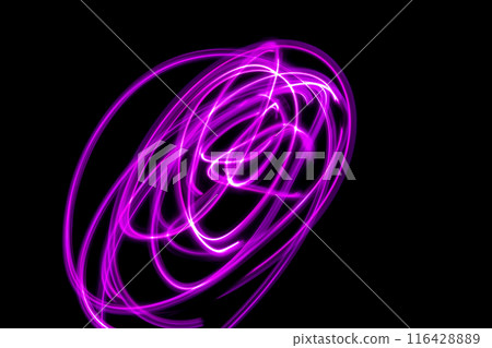 Pink color light trail image (background material) 116428889