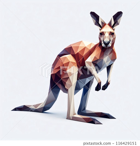 Low Polygon Style Illustrations of Various Animals on a White Background - Modern and Colorful Geometric Art Low Polygon Style Illustrations of Various Animals on a White Background - Modern and Colorful Geometric Art 116429151