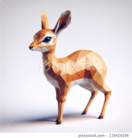 Low Polygon Style Illustrations of Various Animals on a White Background - Modern and Colorful Geometric Art Low Polygon Style Illustrations of Various Animals on a White Background - Modern and Colorful Geometric Art 116429206