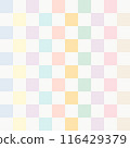 pastel color square seamless pattern 116429379