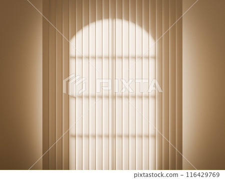 Closed vertical blinds Closed vertical blinds 116429769
