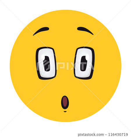 Cartoon faces. Funny face expressions, caricature emotions. Cute character with expressive eyes and mouth, vector smiley emoticon tongue emoticon Cartoon faces. Funny face expressions, caricature emotions. Cute character with expressive eyes and mouth, vector smiley emoticon tongue emoticon 116430719