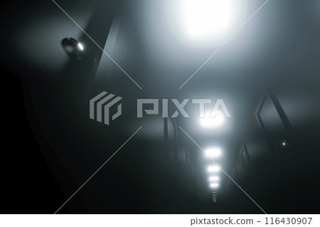 Scary dark corridor 116430907