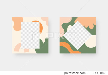 Social media post background. Minimalistic trendy backgrounds for branding, social media post, banner, cover, card. 116431082