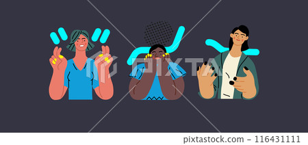 Creative Workspace: Video Conference, modern flat vector concept illustration of person engaging in virtual business meeting Connectivity, collaboration, digital interaction, remote work, productivity 116431111