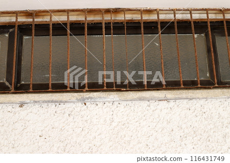Small window as architectural housing construction in Israel. Small window as architectural housing construction in Israel. 116431749