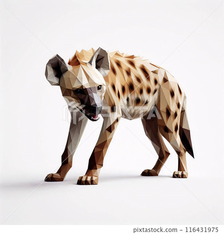 Low Polygon Style Illustrations of Various Animals on a White Background - Modern and Colorful Geometric Art 116431975