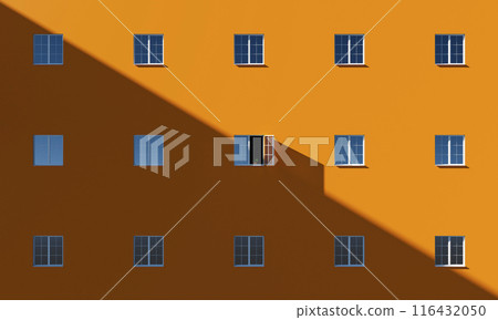 Facade of an apartment building 116432050