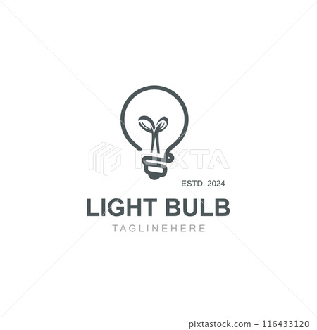 Light bulb creative lamp logo icon and business design bulb digital technology smart idea template Light bulb creative lamp logo icon and business design bulb digital technology smart idea template 116433120