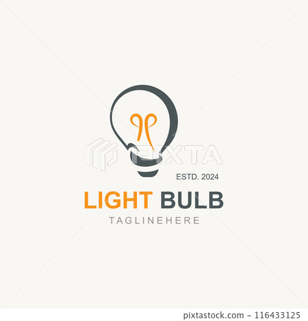 Light bulb creative lamp logo icon and business design bulb digital technology smart idea template Light bulb creative lamp logo icon and business design bulb digital technology smart idea template 116433125
