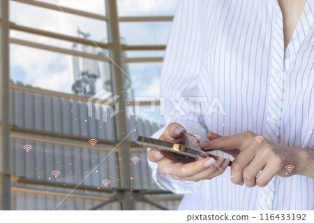 Concept of working on the phone in wireless networks. Concept of working on the phone in wireless networks. 116433192
